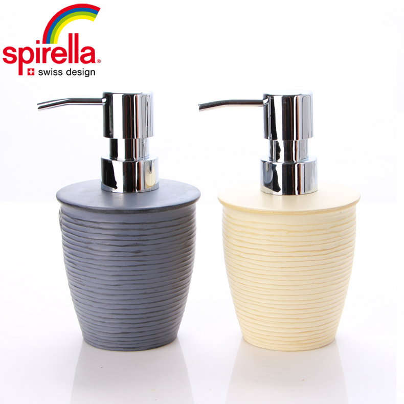 SPIRELLA/丝普瑞创意木纹按压式洗手液瓶乳液器浴室皂液器乳液瓶