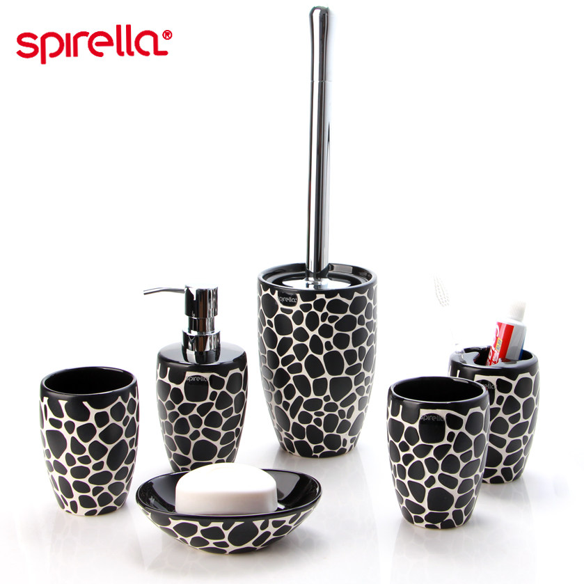 SPIRELLA/丝普瑞欧式陶瓷浴室六件套卫浴洗漱套装浴室用品套件