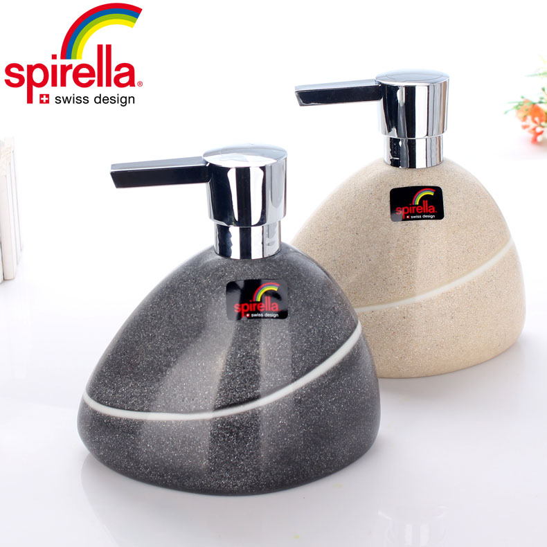 SPIRELLA卫生间树脂洗手液瓶子浴室乳液瓶按压创意酒店皂液瓶欧式