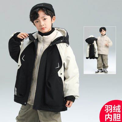 男童冬季羽绒服中大童保暖外套潮