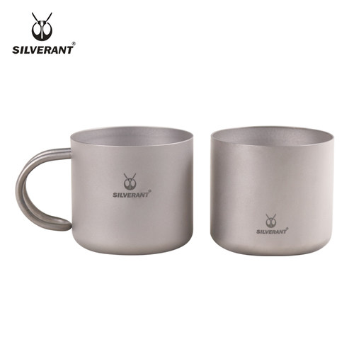 SILVERANT银蚁纯钛双层咖啡杯