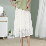 胖mm大码加肥棉蕾丝裙