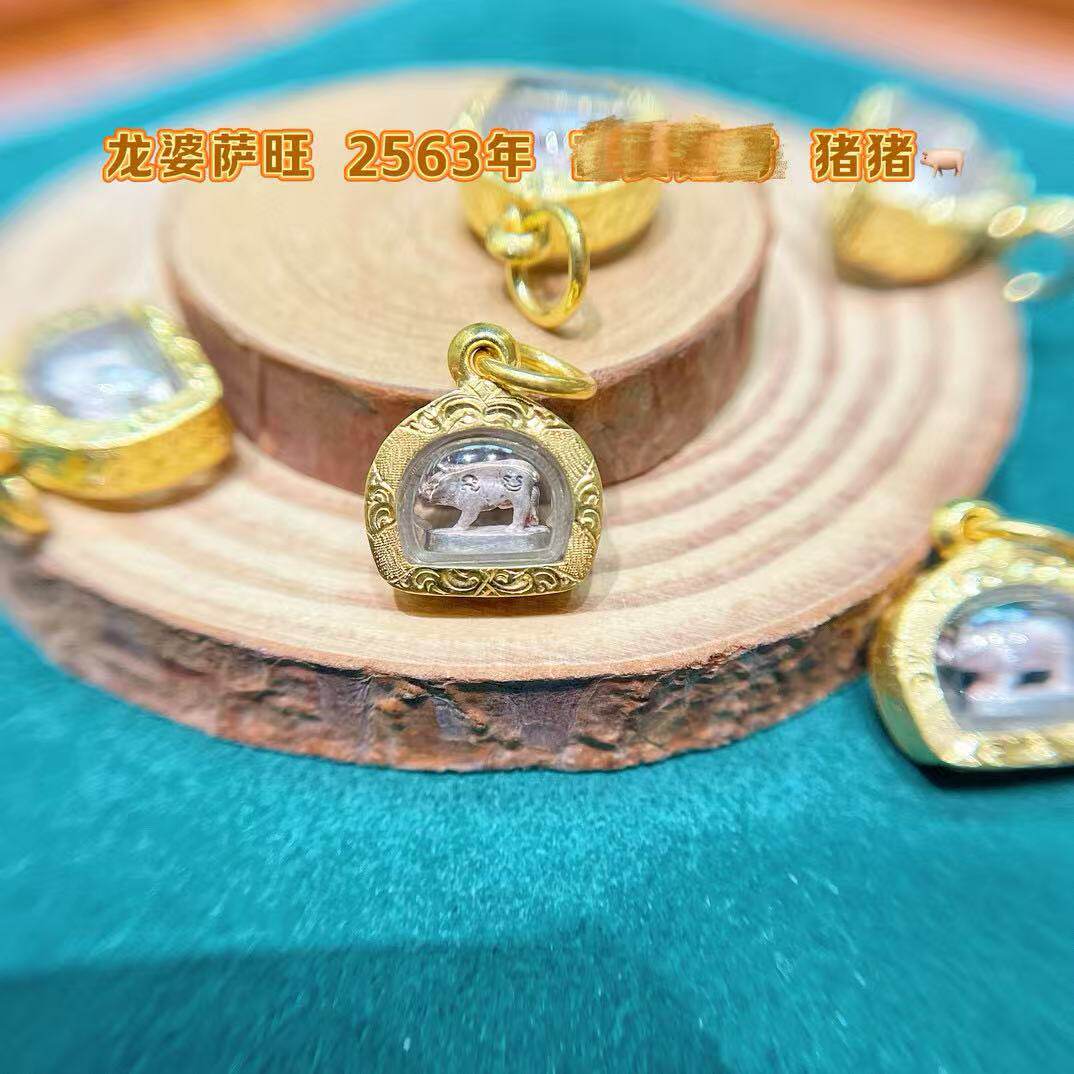 丁仔泰牌吊坠龙婆萨旺2563mini猪
