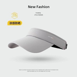 空顶帽子男士夏天防晒帽男款顶鸭舌帽遮阳太阳帽跑步运动网球帽