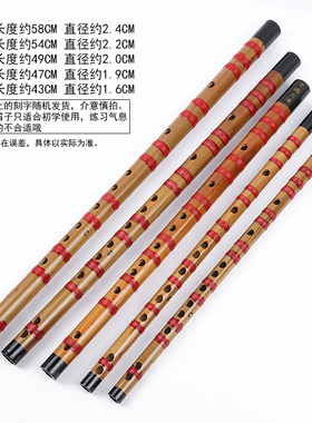 842学生扎线笛学生成人 初学入门 FG调笛子 一节横笛竹笛乐器
