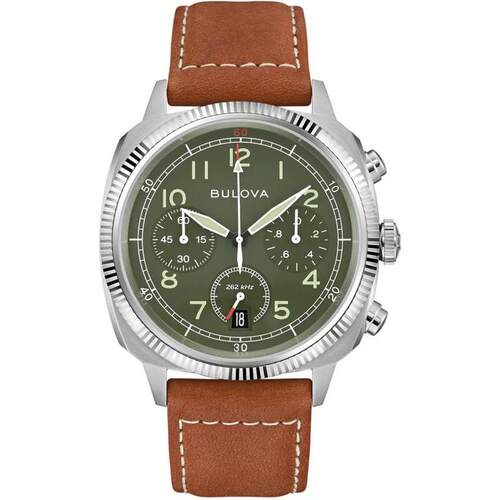 海外代购BULOVA/宝路华男士手表欧美腕表计时码表日历不锈钢