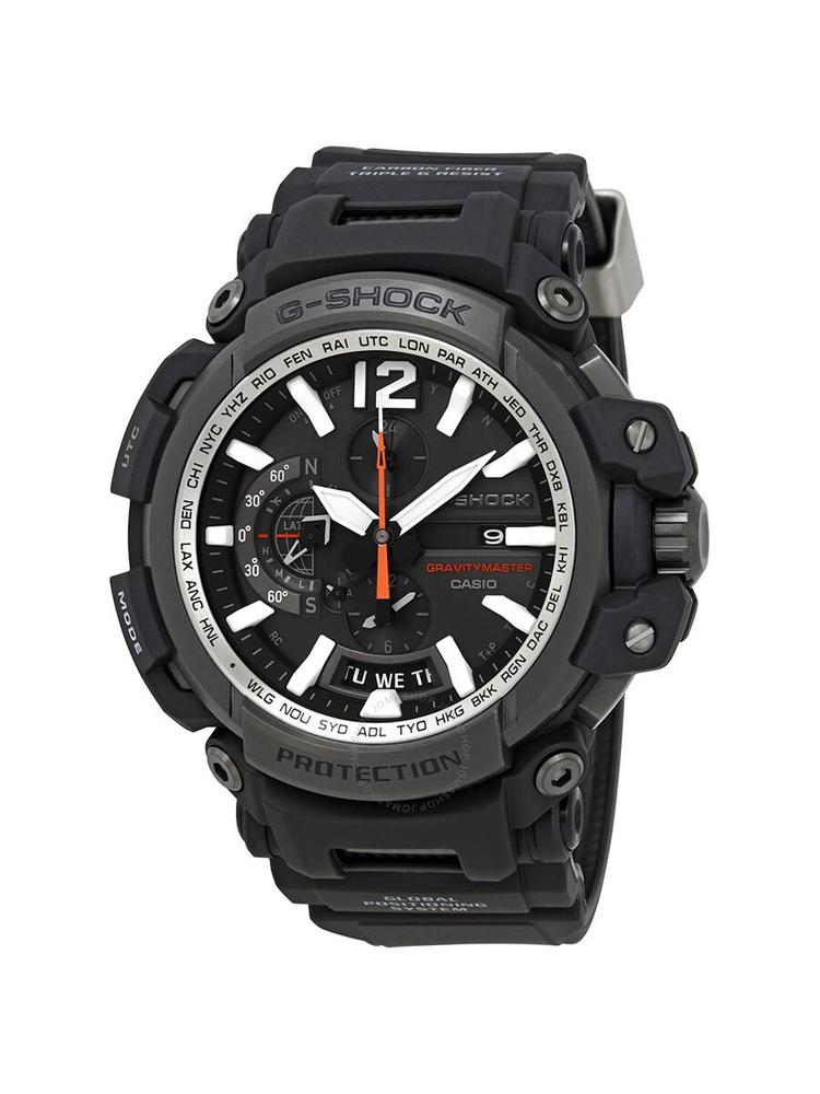 卡西欧CASIO G Shock男子夜光指针多功能二时区石英表GPW2000-1A