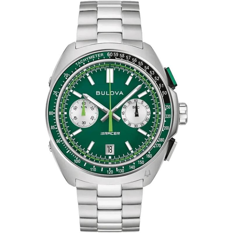 海外代购BULOVA/宝路华男士手表欧美腕表计时码表夜光钢带