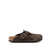 代购 Birkenstock女士勃肯鞋 透气软底轻便舒适小牛皮翻毛皮单扣带