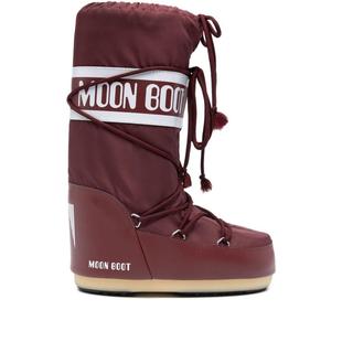 代购 BOOT女士雪地靴防水保暖防滑轻便系带圆头短筒logo印花 MOON