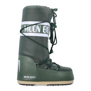 代购MOON BOOT女士雪地靴防水保暖防滑耐磨尼龙材质高筒设计