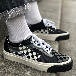 代购size? x Vans Bold Ni Patchwork III联名款棋盘格迷彩板鞋