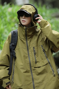 108 204-JK261-P60三防山系户外露营春秋纯色夹克外套冲锋衣图片