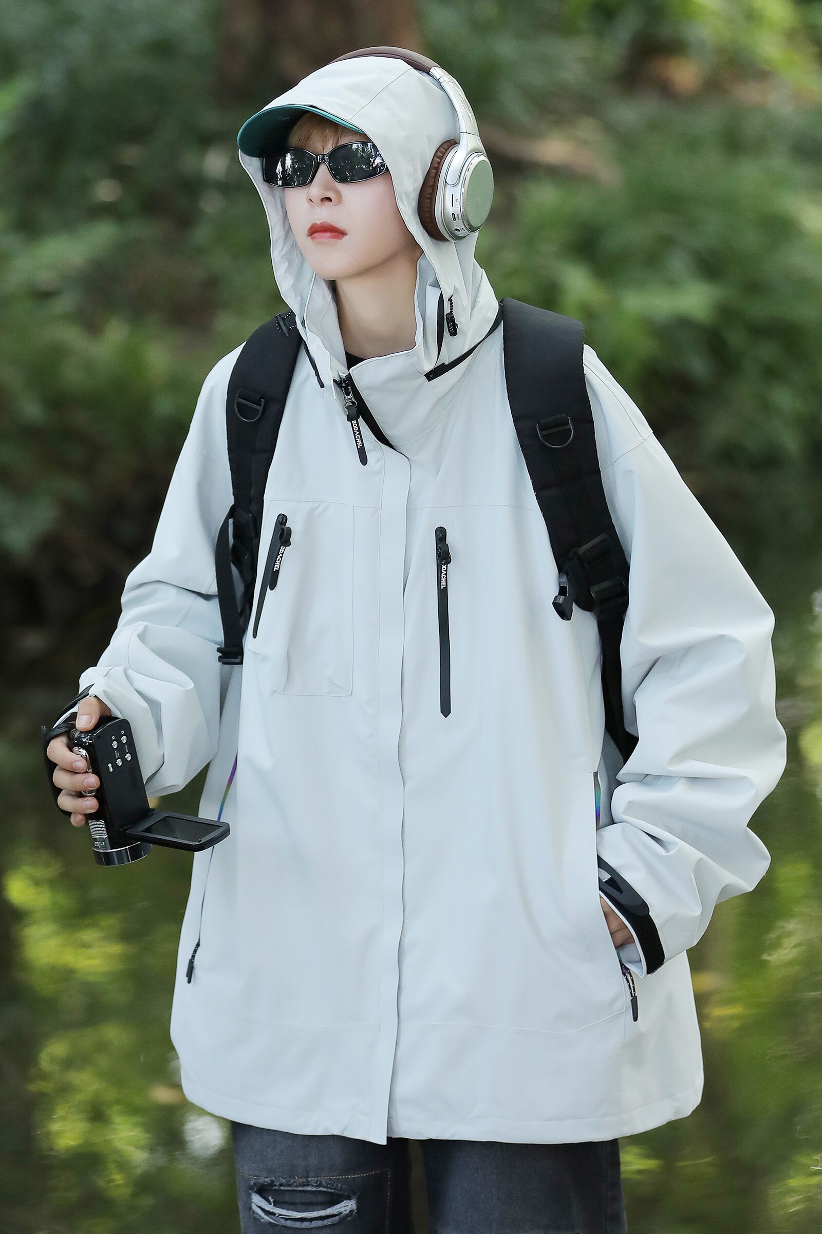 108204-JK272-P75户外宽松冲锋衣男女同款秋冬外套防水软壳,男装夹克,星座204