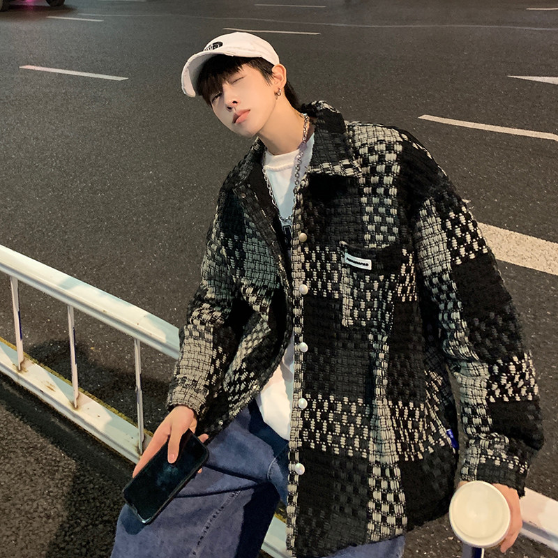 小香风外套男生春秋季高级感痞帅气cleanfit开学穿搭2024潮牌夹克,男装夹克,星座204