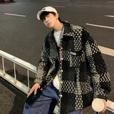 小香风外套男生春秋季高级感痞帅气cleanfit开学穿搭2024潮牌夹克，男装夹克，星座204