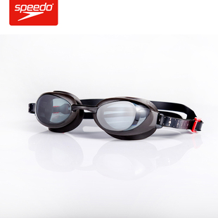 Speedo 专业训练智能贴合可更换鼻架防水高清近视泳镜男女 速比涛