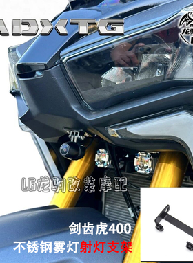 适用三阳剑齿虎400 ADXTG 改装 雾灯射灯支架 隐藏射灯配件