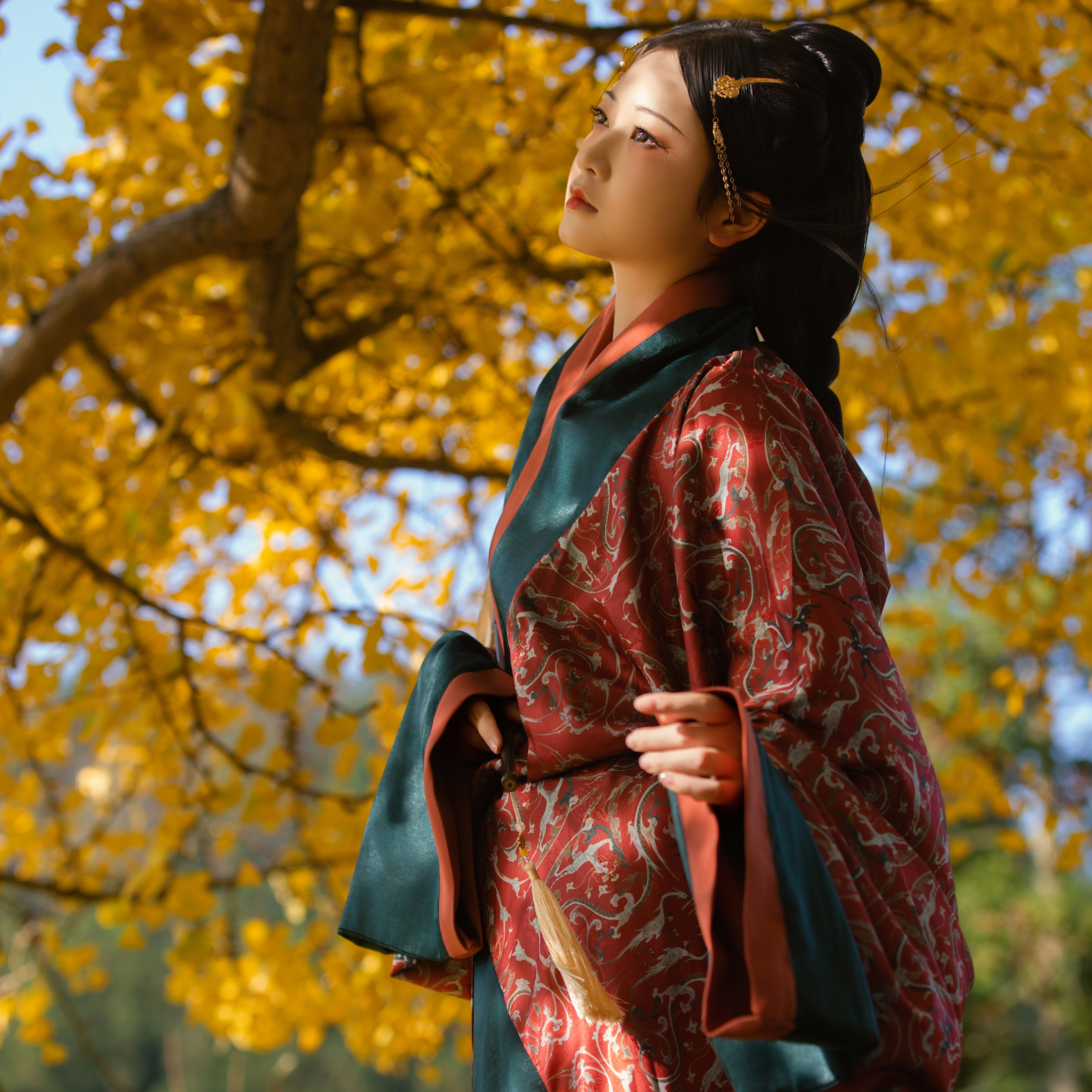 【曲裾 红龙2.0】京渝堂旗下【归汉堂】西汉单层花缎印花四神云气,女装/女士精品,汉服半身裙,淘宝优惠券,粉丝福利购,淘宝优惠卷