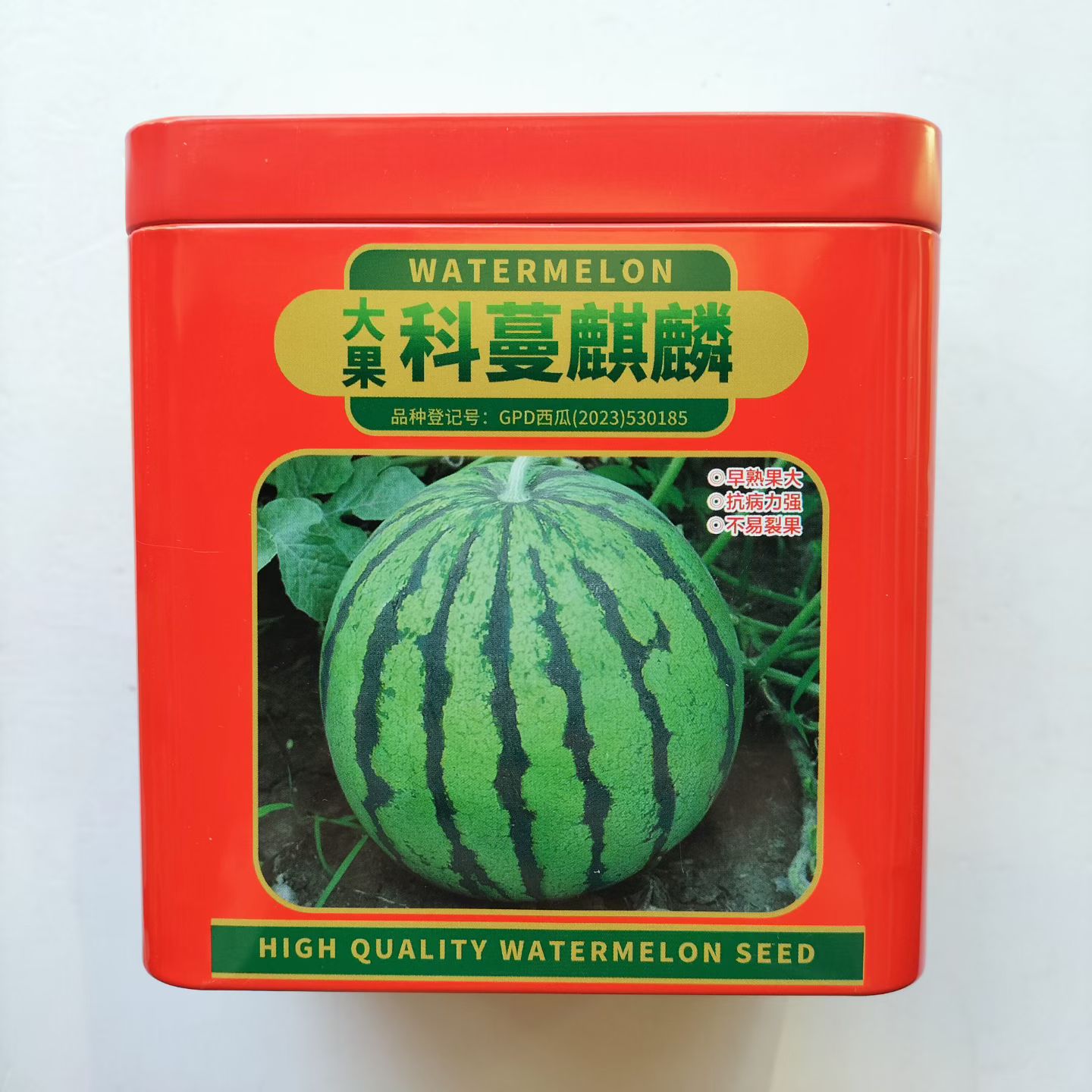 大果麒麟春季早熟大棚秋播露地两用薄皮红瓤西瓜种子8424冰糖麒麟