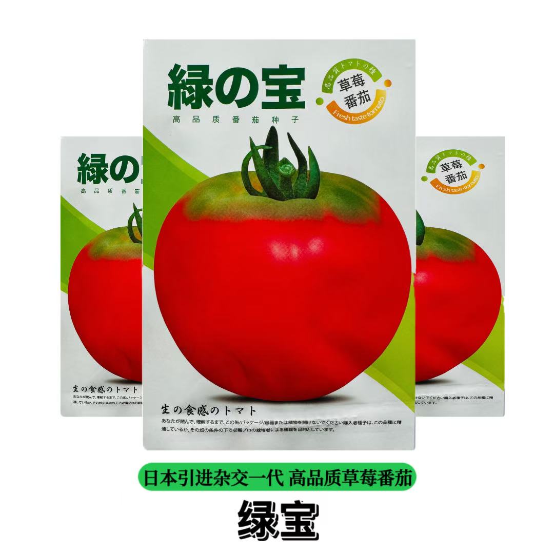 草莓番茄种子绿宝酸甜多汁西红柿菜籽日本引进一代杂交种原装正品