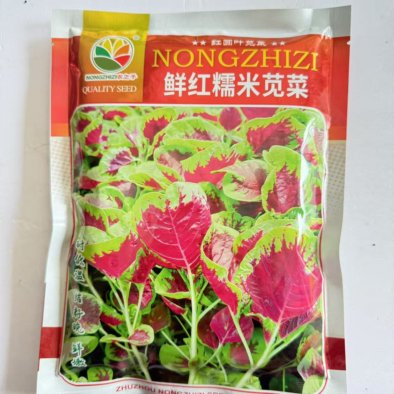 鲜红糯米苋菜种子红圆叶绿红大叶片花红汉菜汗菜旱菜种籽1斤500克
