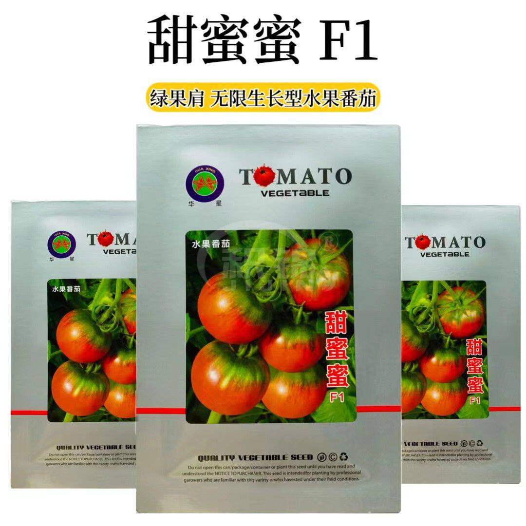 甜蜜蜜草莓番茄种子无限生长型高桩绿肩西红柿种籽东北铁皮柿子种
