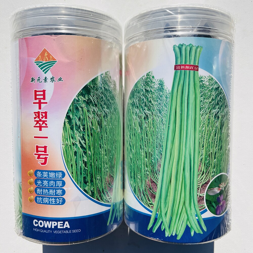 早翠一号豇豆种子中早熟不露籽无鼠尾肉厚长豆角种籽耐老耐贮菜孑