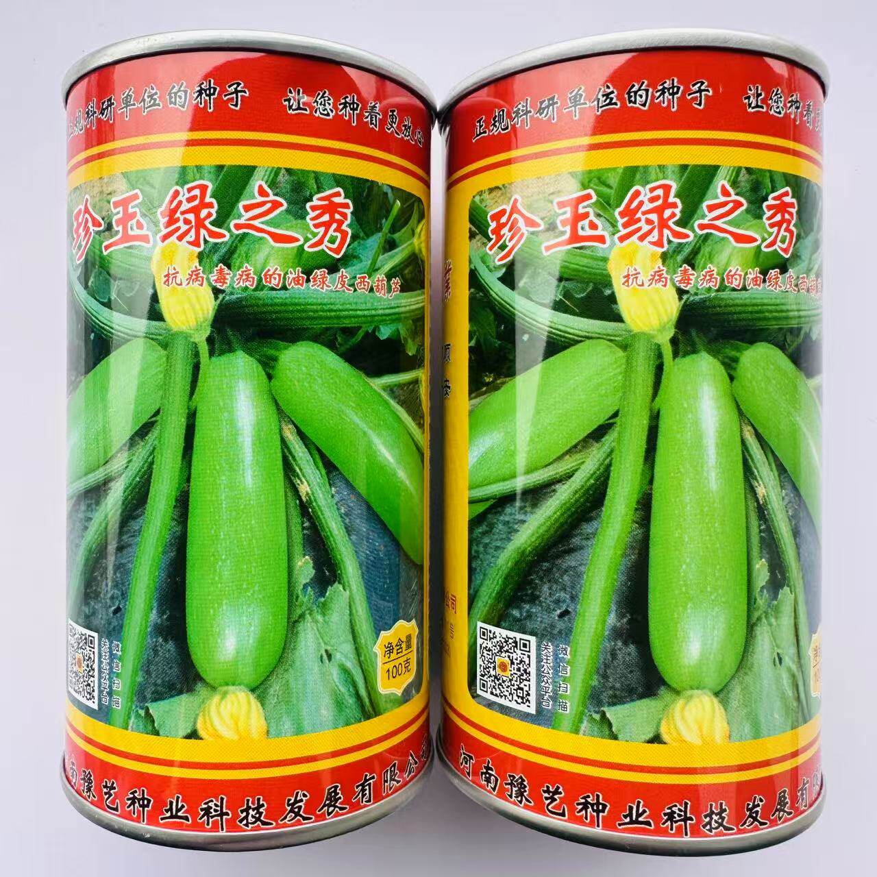 珍玉绿之秀早熟油绿皮西葫芦种子瓜条长棒型油亮有光泽坐瓜能力强