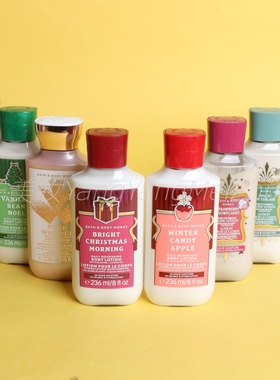 保税直送 BBW身体乳236ml 冬季限量款滋润保湿圣诞草莓雪花苹果