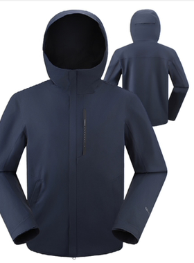 探路者冲锋衣25秋冬男女户外防风防水徒步单层外套TABBAN91535