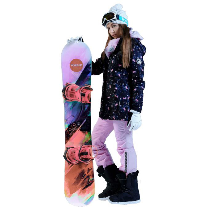 探路者女滑雪服2020秋冬户外中长款保暖外套防水棉服男TAHI92502