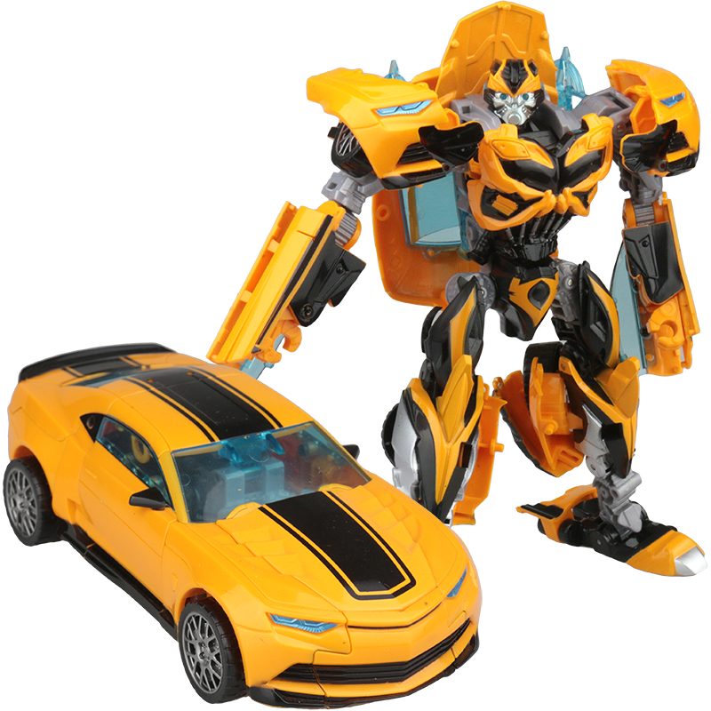 变形玩具车大黄蜂金刚汽车机器人儿童手动拼装男孩益智模型礼物