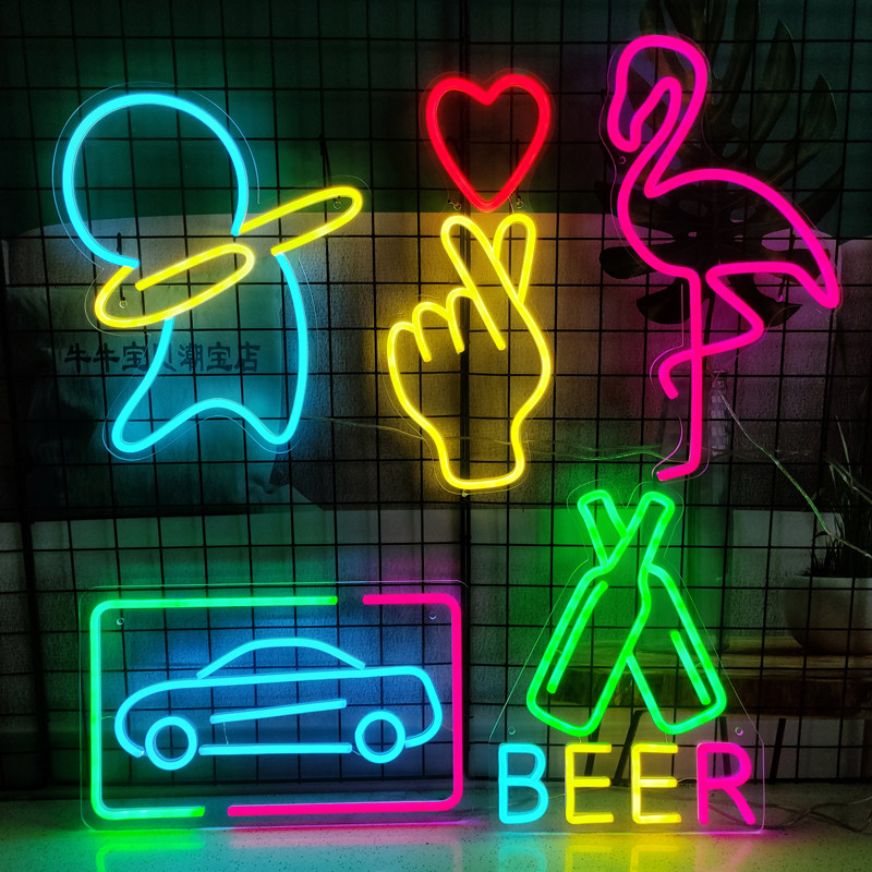 led霓虹灯背景装饰创意12V高亮度