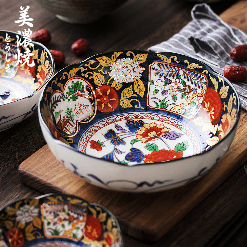 美浓烧拉面碗复古和风餐具