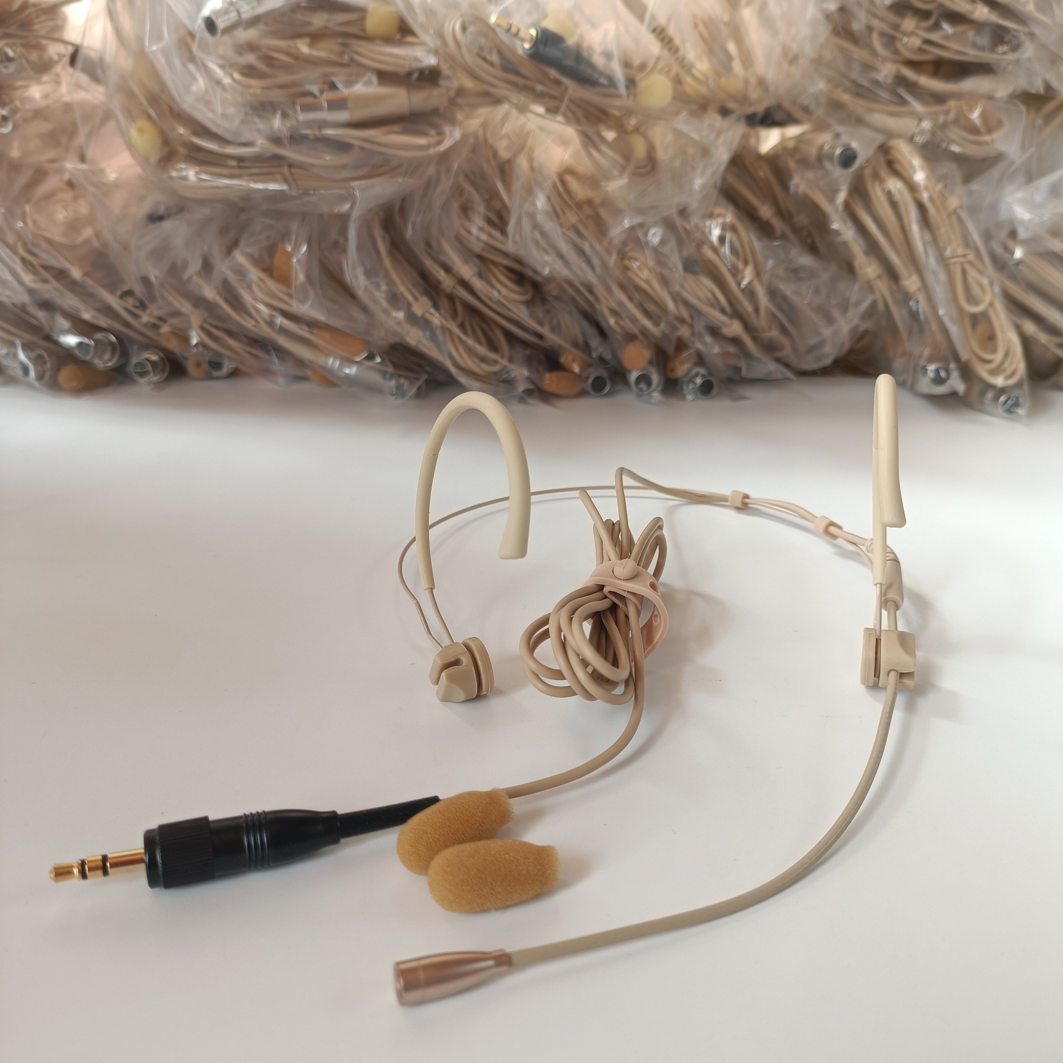 耳挂式头戴麦克风话筒适用森海大疆罗德谛听无线直播录音演出耳麦