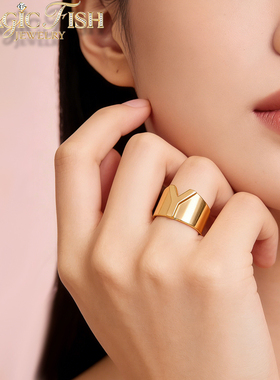 小众ins设计感26字母开口戒指