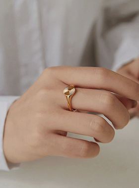 magicfish女士不锈钢指纹戒指