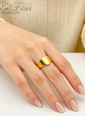 小众设计高级感时尚个性钛钢指环