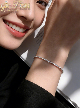 钛钢波光粼粼手链女ins小众