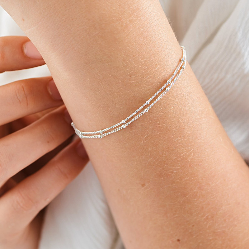 小众设计感不锈钢夹珠手链女生简约轻奢气质饰品珠子手链女款,饰品/流行首饰/时尚饰品新,手链,淘宝优惠券,粉丝福利购,淘宝优惠卷