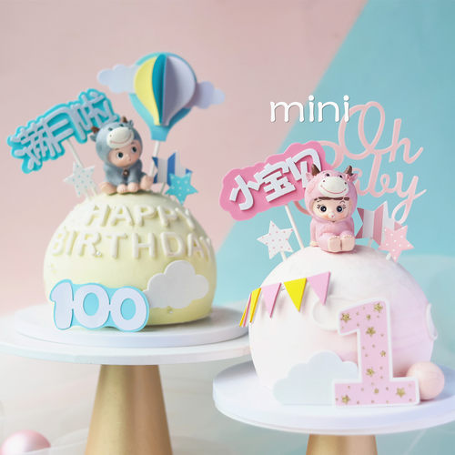 烘焙玩偶摆件生日蛋糕装饰