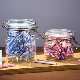 新品许愿纸条瓶签许愿情书彩色便签情侣表白道歉创意学生活动礼物