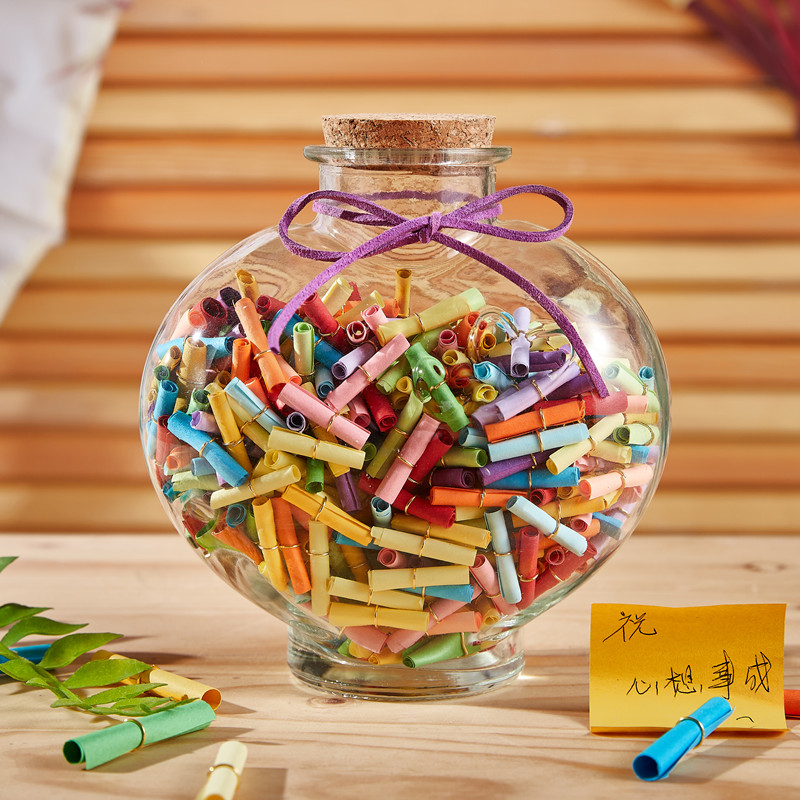 许愿纸瓶情书信纸留言卡日记心愿瓶diy生日祝福浪漫礼物创意520