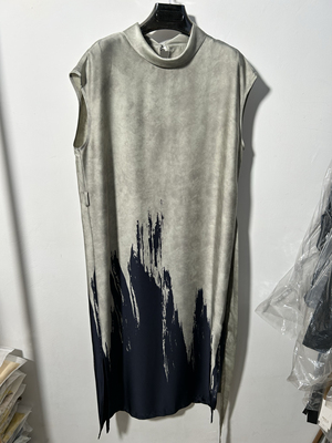 NOHASHTAG NOHASHTAG早春新款装晕染泼墨渐变印花吊带裙连衣裙