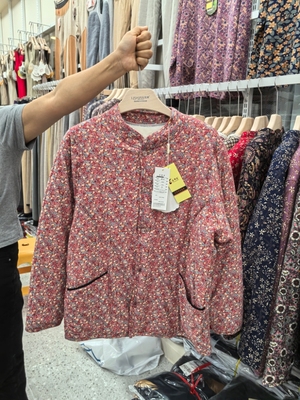 昌辉龙2083女中老年冬羊毛加厚立领开衫花棉袄加肥大码上衣外套新