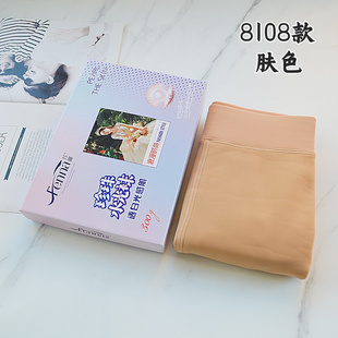 芬娜8108鲨鱼皮水光袜秋冬加绒光腿神器加厚女打底裤 肤咖色加大新