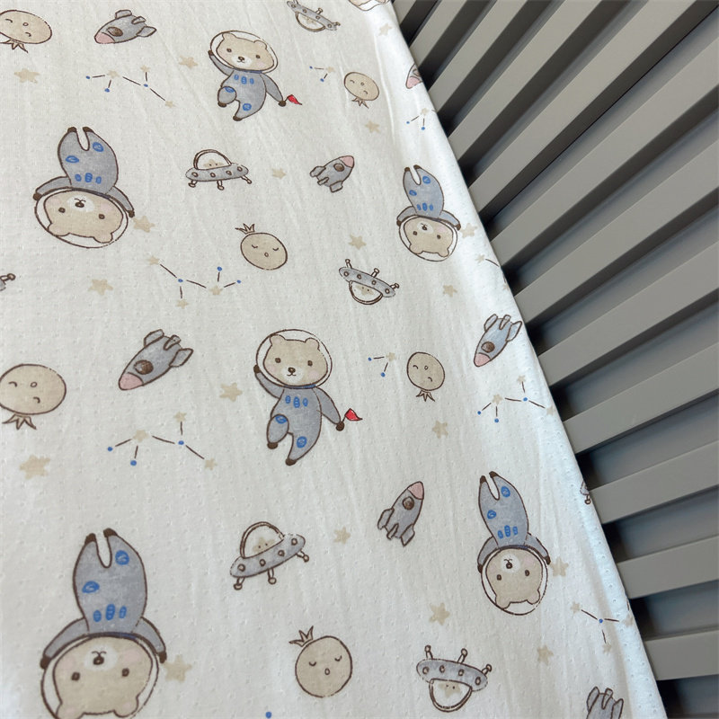 A类竹纤维提花网眼无荧光剂轻薄透气舒服浅色白色可爱卡通小熊DIY,居家布艺,海绵垫/布料/面料/手工diy,淘宝优惠券,粉丝福利购,淘宝优惠卷