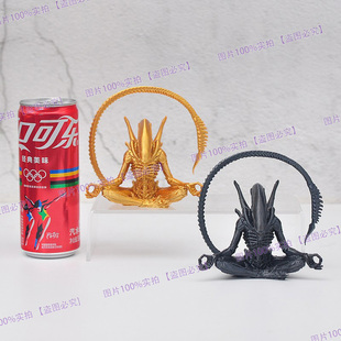 异形夺命舰 铁血战士 电影周边坐姿手办模型摆件雕像潮玩公仔礼物