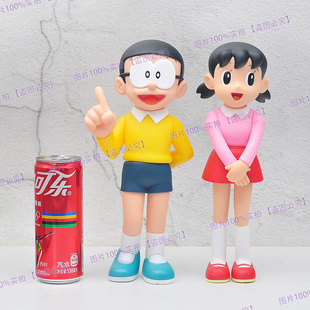 机器猫蓝胖子哆啦A梦 大雄静香28cm动漫可动人偶玩偶手办摆件模型